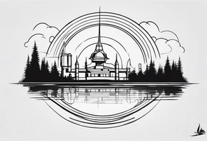 Small, inspired by the song Iron sky by paolo nutini tattoo idea