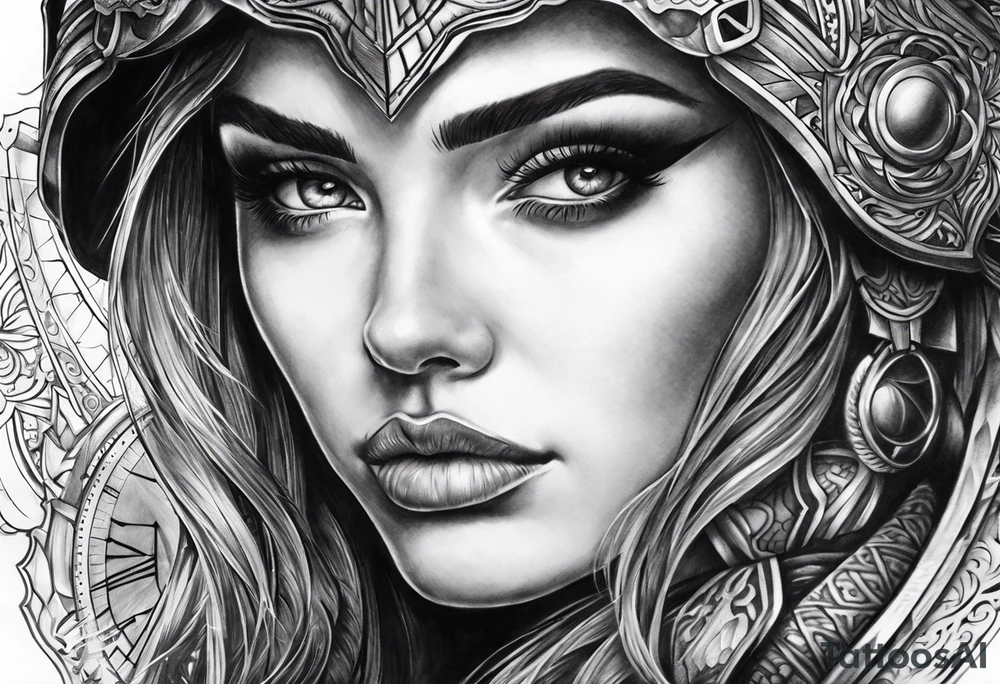 Time warrior tattoo idea