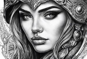 Time warrior tattoo idea