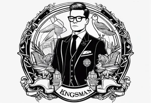 Logo de la pelicula kingsman tattoo idea