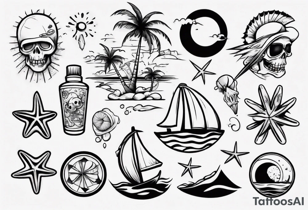beach tattoo idea