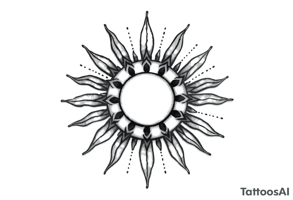 Sun tattoo idea