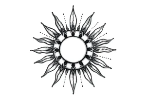 Sun tattoo idea