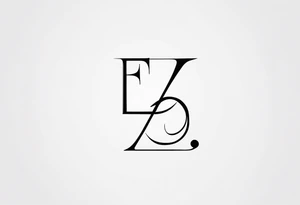 A minimalist tattoo that incorporates the letter E tattoo idea