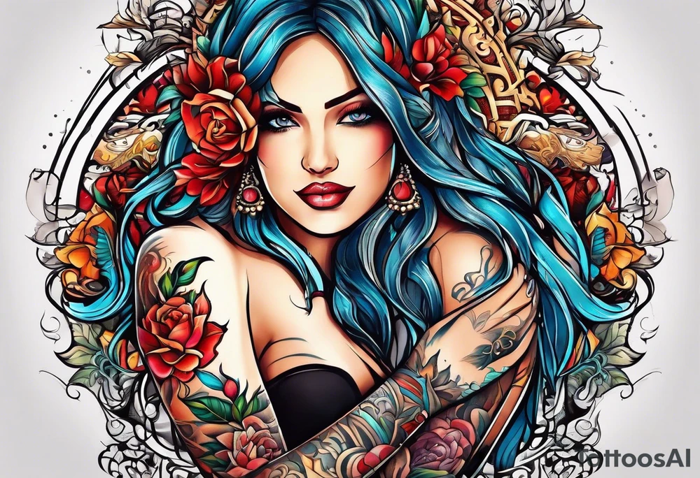 symbols of couples. his and her tattoo. tattoo idea
