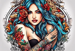 symbols of couples. his and her tattoo. tattoo idea