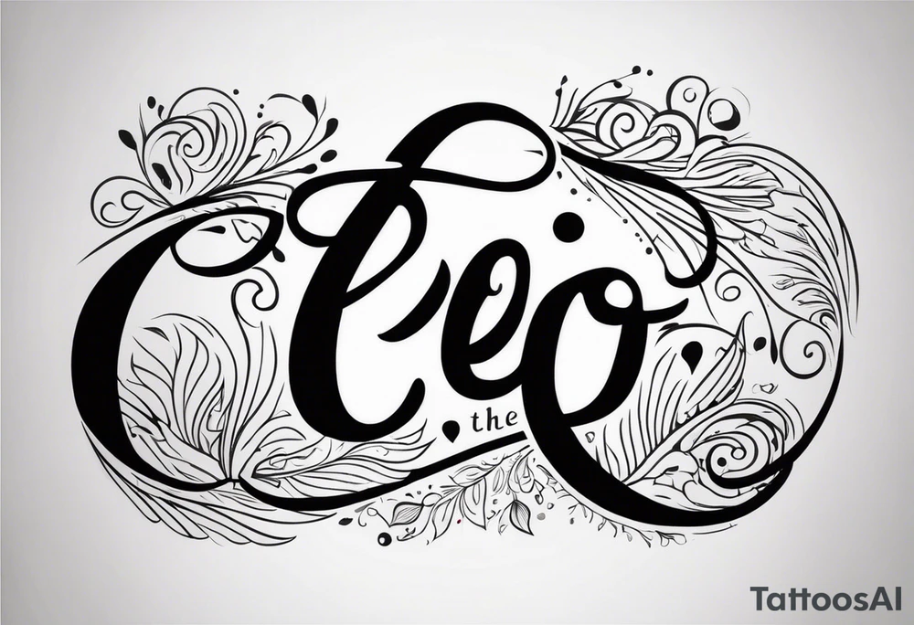 Elegant but simple design of the words Let Go tattoo idea