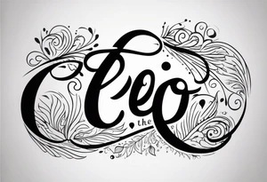 Elegant but simple design of the words Let Go tattoo idea