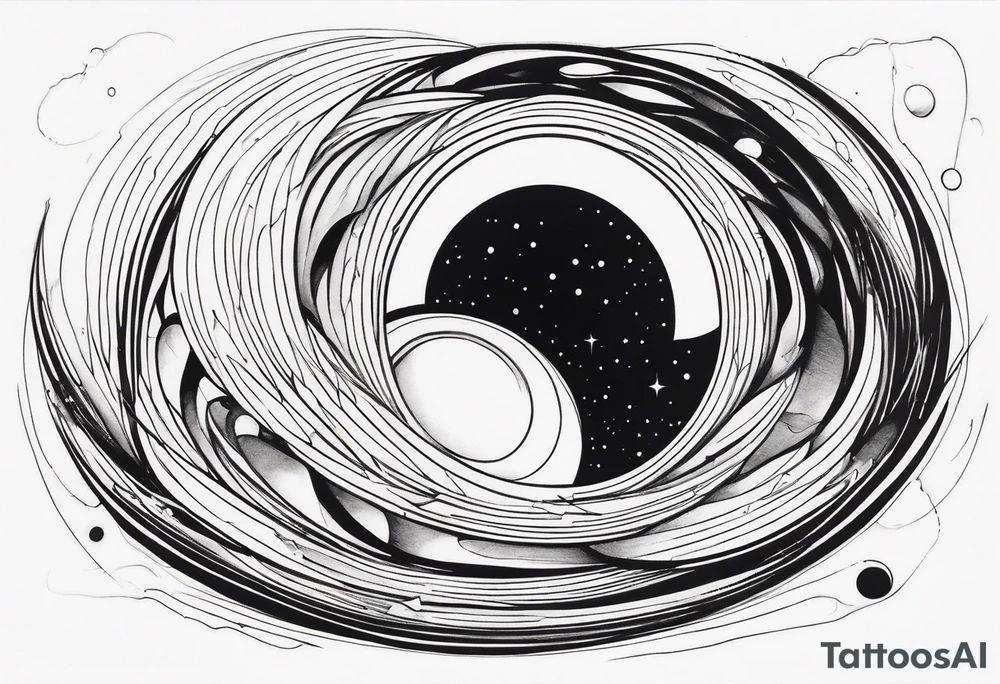 black hole tattoo idea