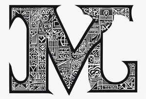 I want a minimal tattoo with combination of the letters Y and D tattoo idea