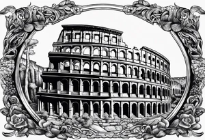 Roman coliseum tattoo idea