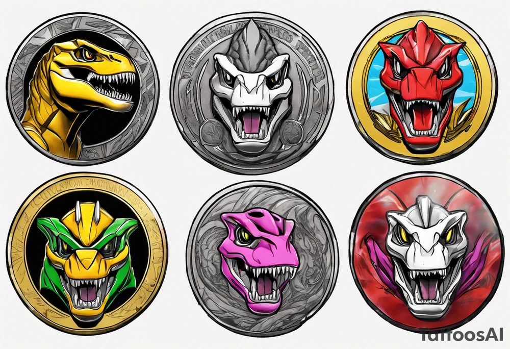 mighty morphin power rangers tyrannosaurus coin
Christopher tattoo idea
