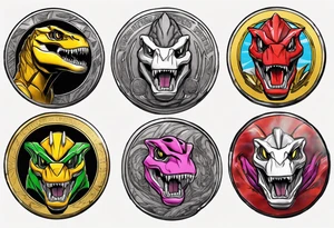 mighty morphin power rangers tyrannosaurus coin
Christopher tattoo idea