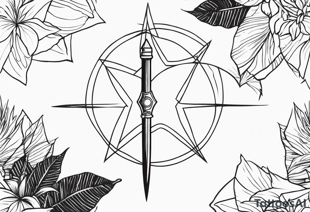 Morning star whip, weapon tattoo idea