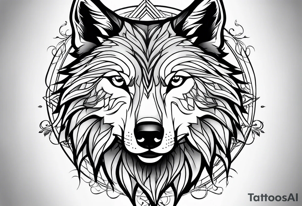 Wolf tattoo idea