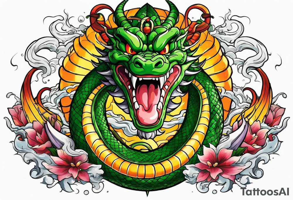 Dragon Ball z shenron tattoo idea