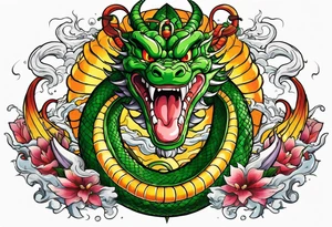 Dragon Ball z shenron tattoo idea