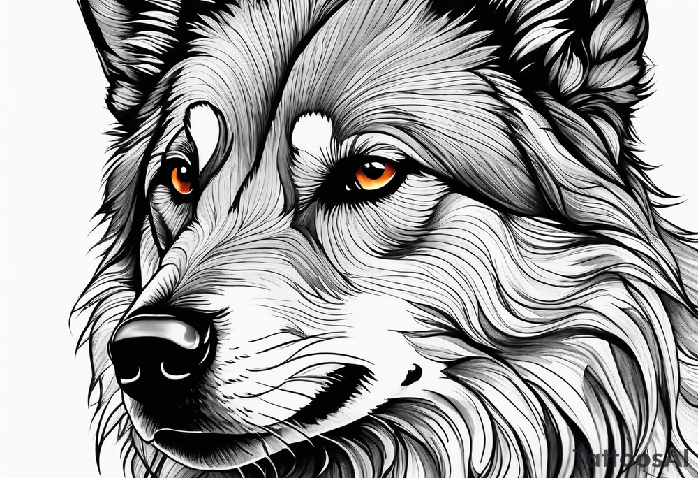 bark with foliage tattoo idea