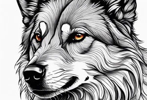 bark with foliage tattoo idea