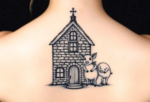 Brick house and three little piggy's tattoo idea