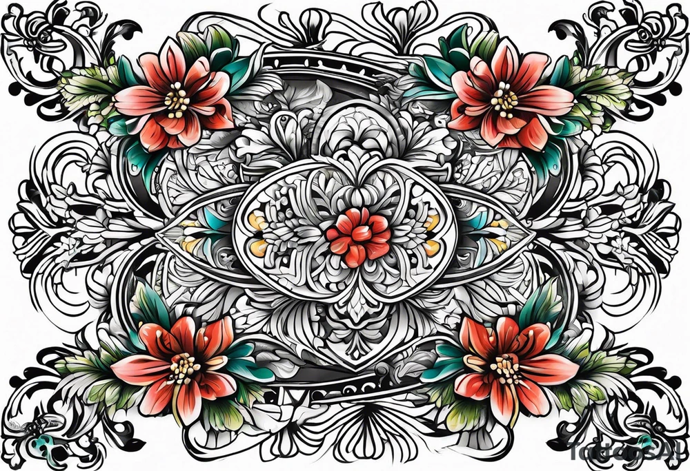 Ukrainian ornament tattoo idea