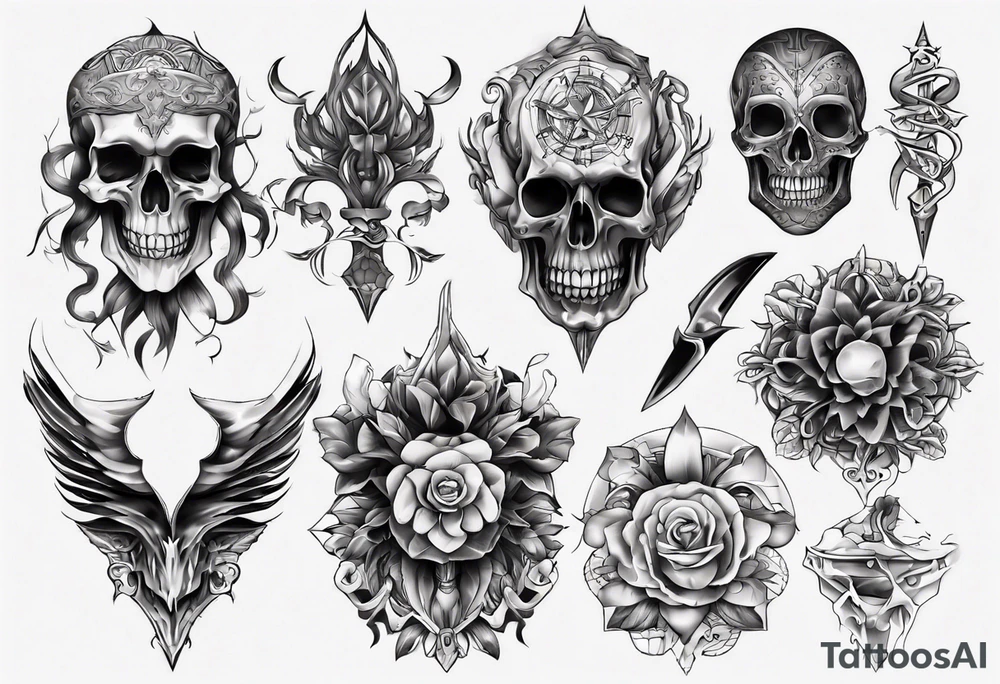 Тату рукав мужской tattoo idea