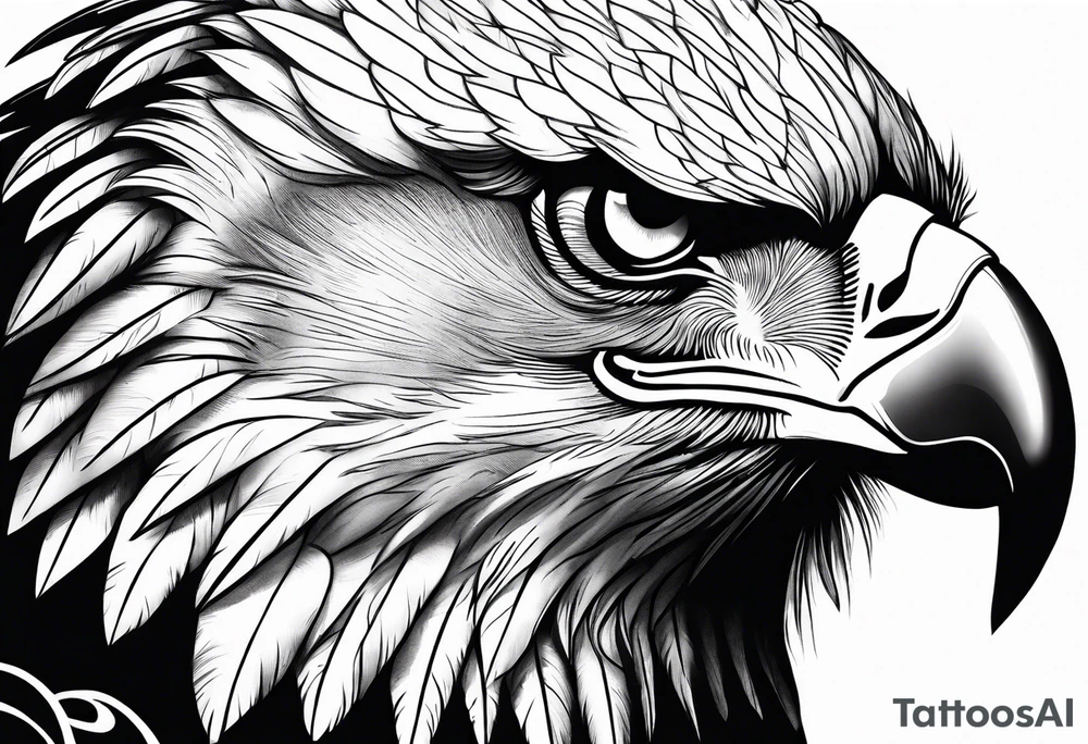 Eagle holding a lion tattoo idea