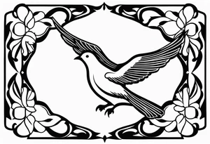 doves silhouettes tattoo idea