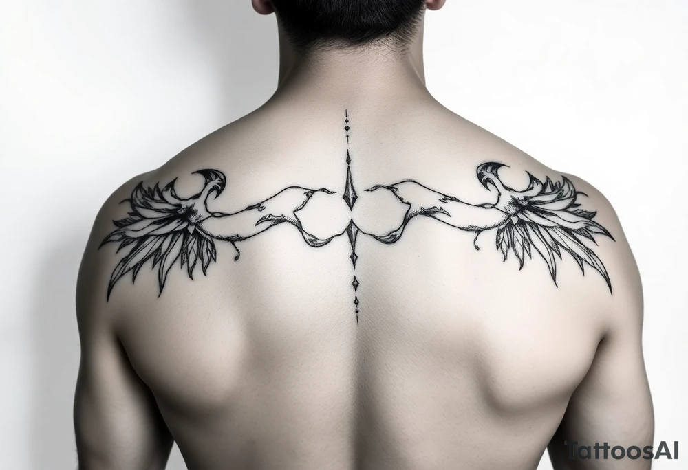 vitruvian man tattoo idea