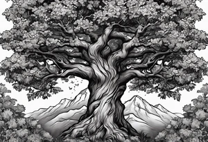 Oak tree tattoo idea