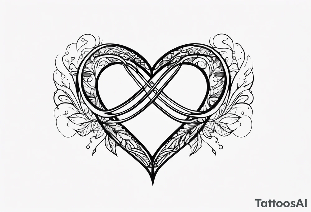 Infinite love tattoo idea