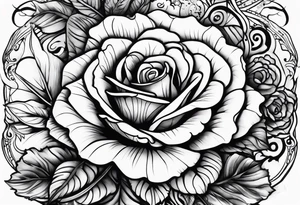 Chelsea, rose, name tattoo idea