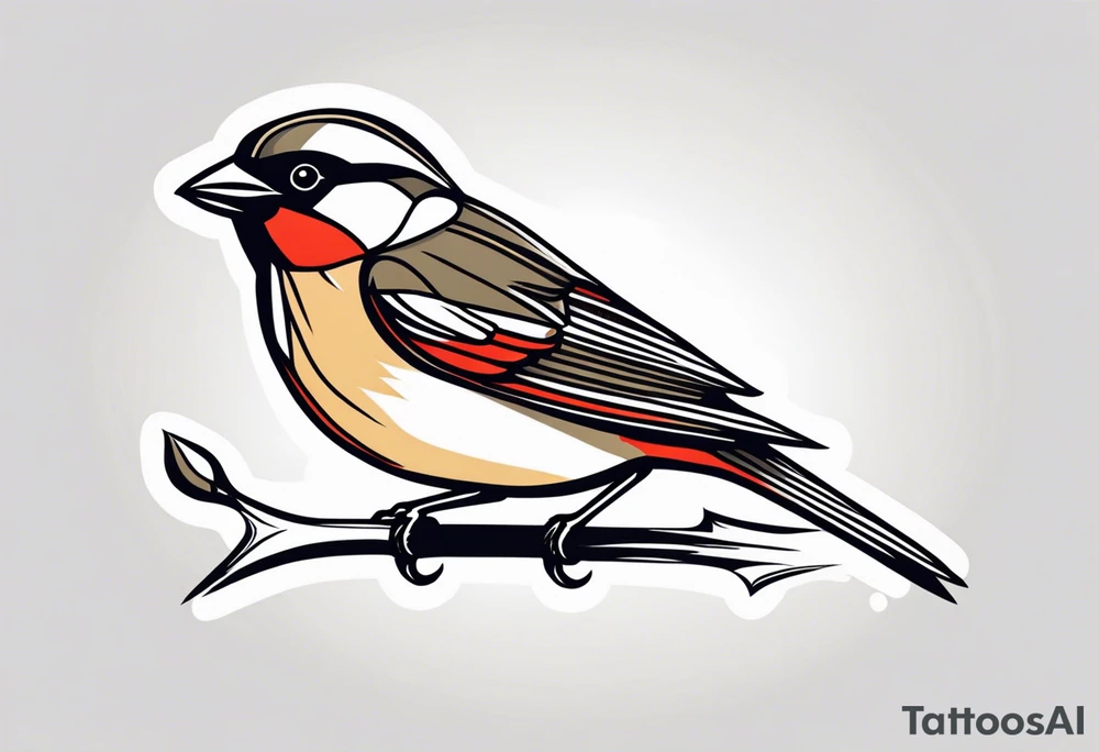 Sparrow tattoo idea