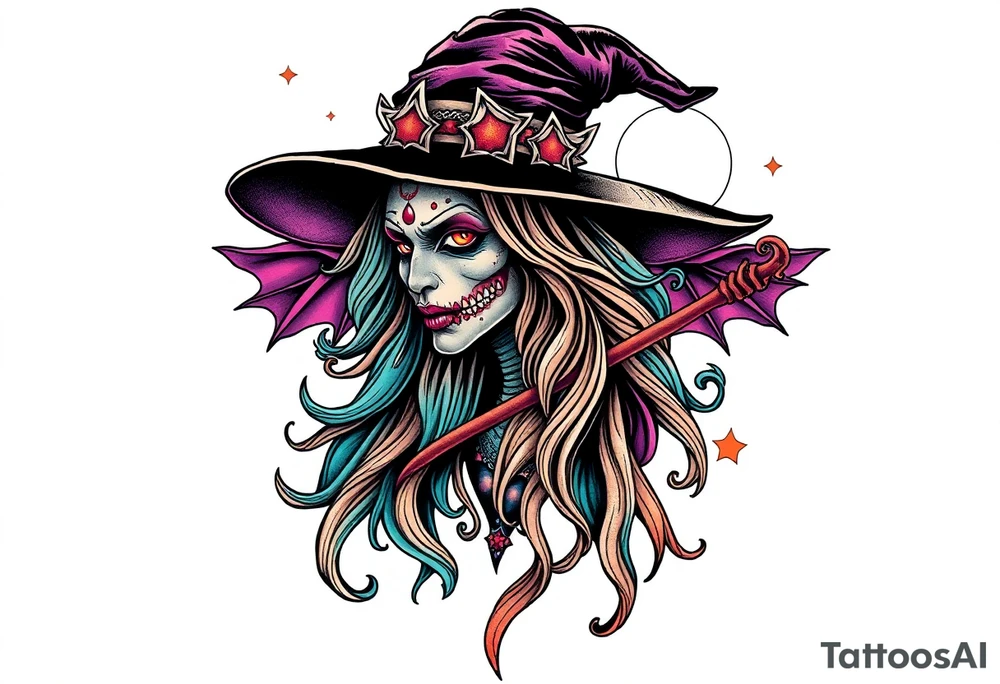 Witch tattoo idea