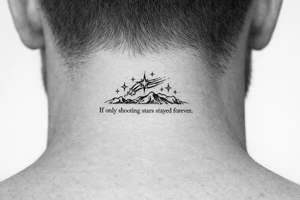 If only shooting starrs stayed forever tattoo idea