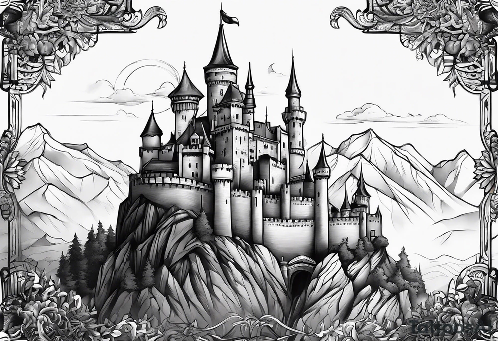 castle tattoo idea