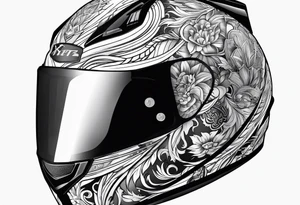 Race helmet #2 tattoo idea
