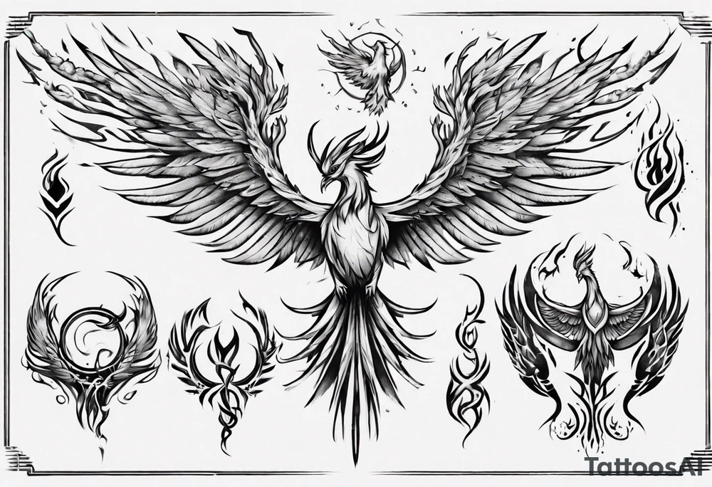 Phoenix tattoo idea