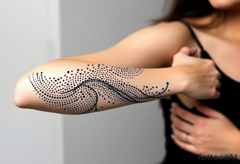 Размытые линии, мистика tattoo idea