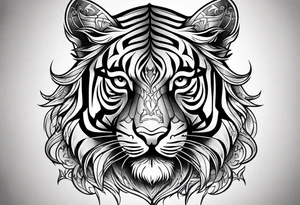 Sri Lanka tiger tattoo idea