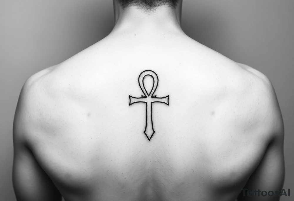 Small Ankh tattoo idea