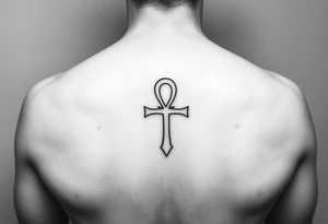Small Ankh tattoo idea