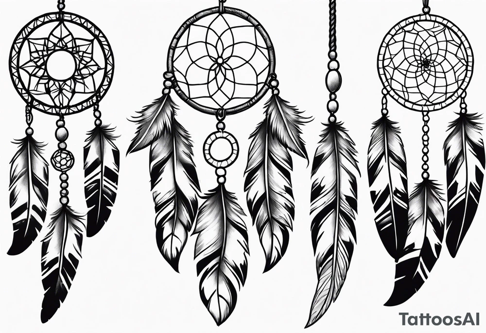dream catcher tattoo idea