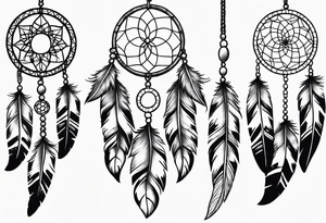 dream catcher tattoo idea