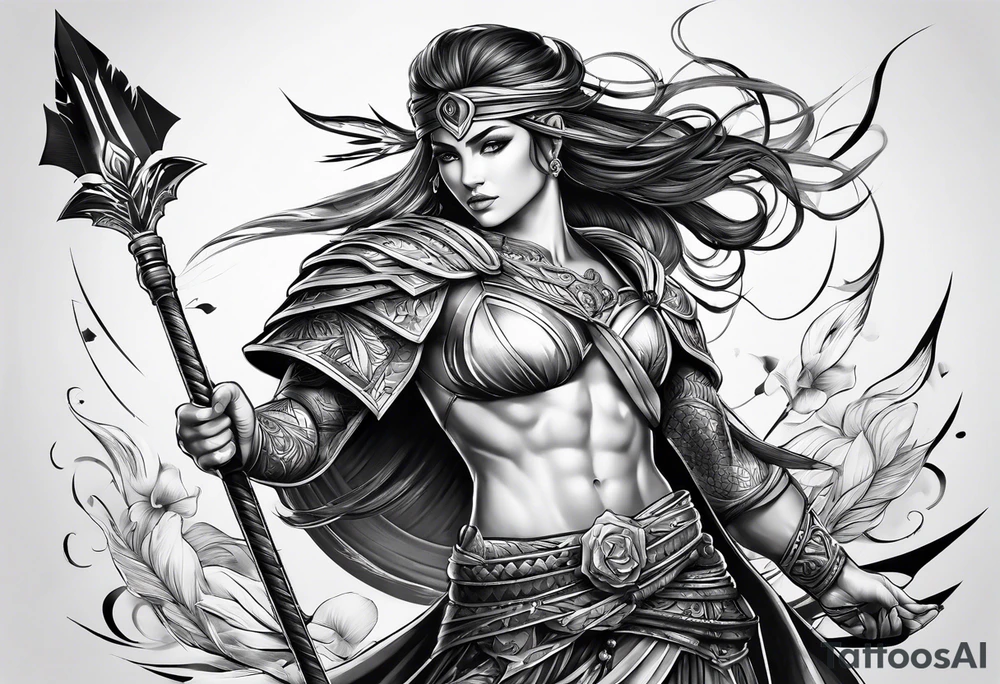 Spear tattoo idea