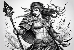 Spear tattoo idea