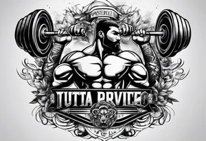Weight lifting and boxing tattoo idea