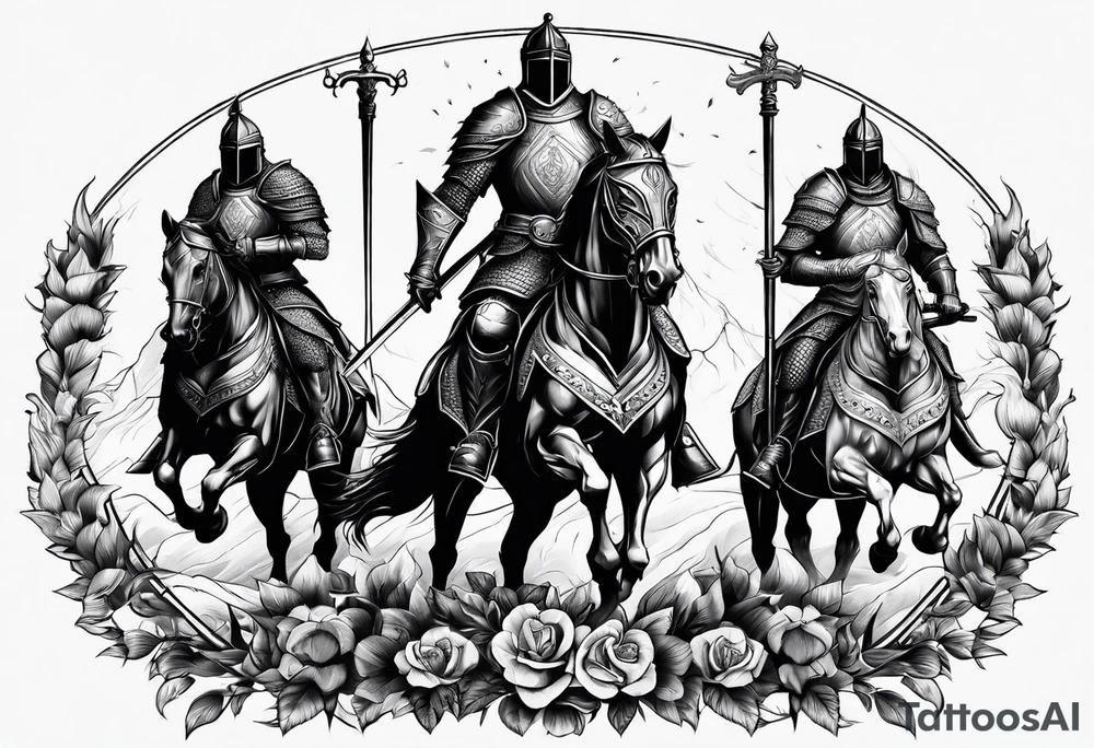 two knights tattoo idea