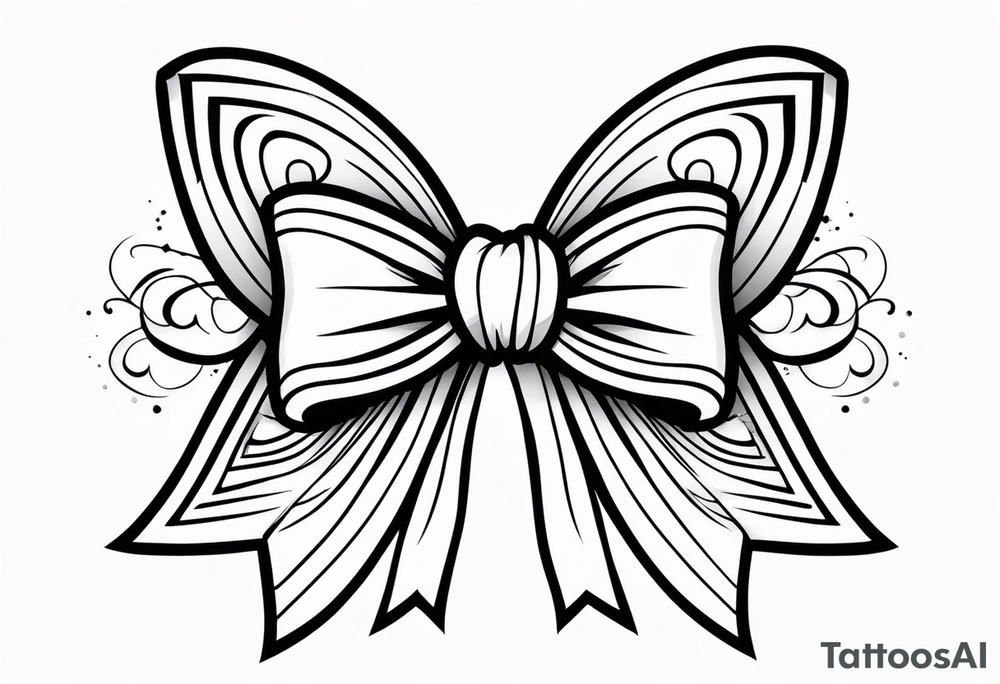 Girly bow tattoo idea