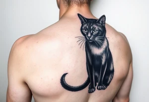 Black Cat tattoo idea
